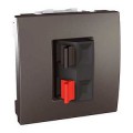 Prise pour Haut-Parleur Unica Schneider Electric Graphite - 2 Modules - Clispable - IP20 - IK01