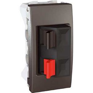 Schneider Unica Graphite prise haut-parleur 1 module