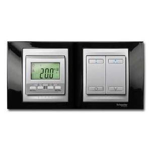 Unica KNX Alu bouton-poussoir double 4 poussoirs