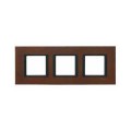 Schneider Unica Class Oxyde liseré Noir plaque de finition 3 postes 3x2 modules hor.71mm