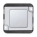 Plaque obturatrice, aluminium anti-vandalisme avec enjoliveur