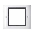 Plaques de finition Aquadesign standard, 1 poste, blanc