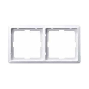 Plaque finition double Artec, blanc