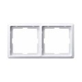 Plaque finition double Artec, blanc