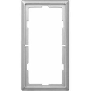 Plaque de finition Merten Schneider Electric - Pour prise rasoir - 1 poste - Vertical - Horizontal - Acier inoxydable - Brillant - IP20