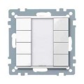 M-Plan KNX, commande multifonction 8 boutons-poussoirs Blanc brillant