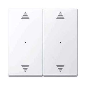 M-Plan KNX commande double avec 2 marquages double flèche Antimicrobien brillant