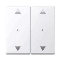 M-Plan KNX commande double avec 2 marquages double flèche Antimicrobien brillant