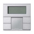 M-Plan KNX, cde multifonction avec thermostat 4 touches Alu mat