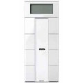 M-Plan KNX, cde multifonction avec thermostat 8 touches Blanc brillant