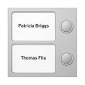 Portier button module 2 bb silver