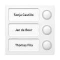 Portier button module 3 bb white