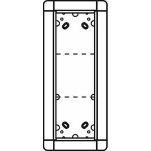 Portier surface mounted frame 3 module white