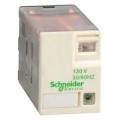 RELAIS MINIATURE 4 CO SANS BOUTON AVEC LED 230 VAC