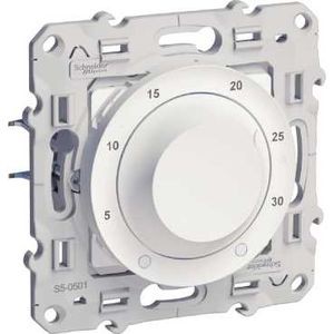 Thermostat Blanc 8 A pour Chauffage ou Climatisation Odace Schneider