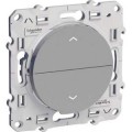 Schneider Odace poussoir Alu, 2 boutons montée/descente pour volets-roulants