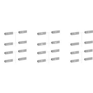 Schneider Odace kit de symbole Alu pour commandes RF