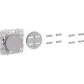 Schneider Odace combiné RF Alu, commande volets-roulants 3 A 690 W 3 fils