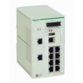 switch Ethernet managé standard - 8 ports cuivre - 2 ports fibre (adaptateur)