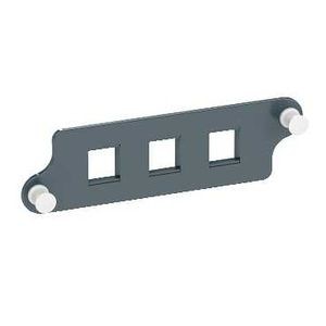 Actassi - plaque support de traversée vide pour  3 adaptateurs SC duplex