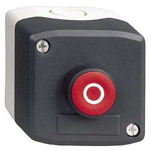 Harmony boite - 1 bouton poussoir rouge affleurant Ø22 - 1F+1O - O