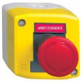 Harmony boite jaune 1 coupure d'urgence rouge Ø40 tourner pour déverrouiller 1O