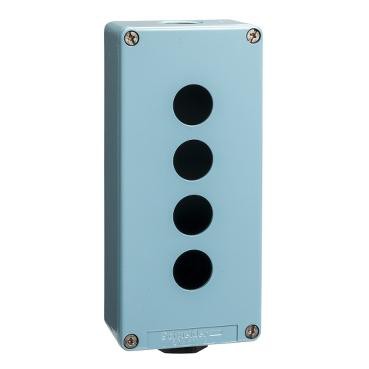 boîte à boutons vide XAPM métallique 4 perçages horizontaux