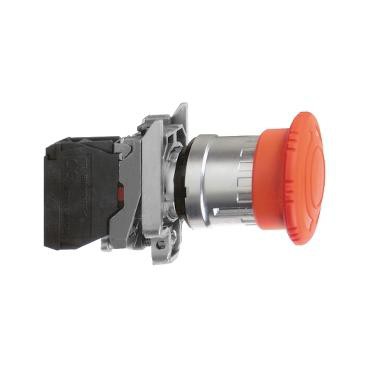 Harmony coupure d'urgence rouge Ø22 tête Ø 40 tourner pour déverrouiller 1O