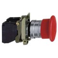 Harmony coupure d'urgence rouge Ø22 - tête Ø 40 - pousser-tirer - 1O