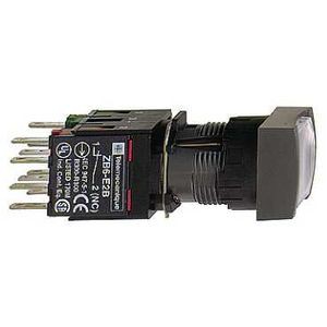 boutonpoussoir lumineux blanc diam 16 à impulsion affleurant 24 V 1F