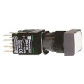 boutonpoussoir blanc diam 16 à impulsion affleurant 1O plus 1F