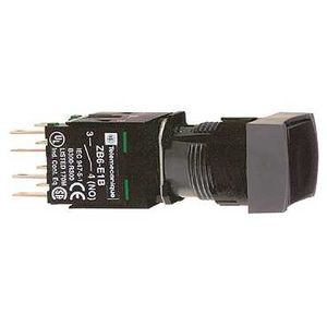 boutonpoussoir noir diam 16 à impulsion affleurant 1O plus 1F