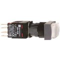 boutonpoussoir lumineux blanc diam 16 à impulsion dépassant 24 V 1O plus 1F