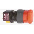 Arrêt d urgence rouge diam 16 coupdepoing diam 24 tourner pour déverrouiller