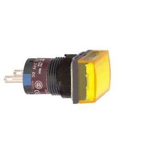 voyant carré diam 16 IP 65 jaune DEL intégrée 24 V cosses