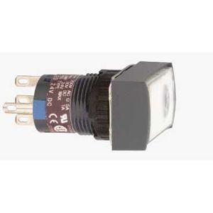 boutonpoussoir lumineux blanc diam 16 pousserpousser affleurant 24 V 1OF