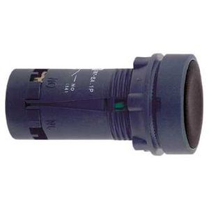 Bouton-poussoir noir Ø 22 - à  impulsion - 2f