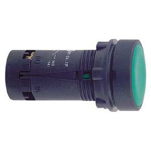 Bouton-poussoir vert Ø 22 - à  impulsion - 1f
