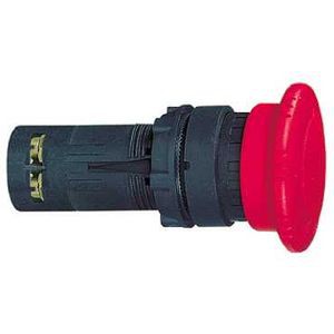Arrêt d'urgence rouge Ø 22 - coup-de-poing Ø 40 - tourner pour déverrouiller