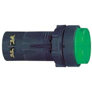Bouton-poussoir lumineux vert Ø 22 - à  impulsion - 24 v- 1f