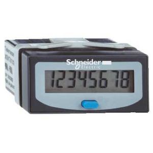 compteur horaire affichage LCD 8 digits batterie Li interne