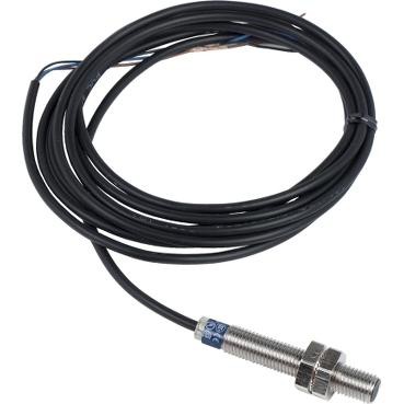 détecteur inductif XS6 cylindrique M8 Sn 2,5 mm câble 2m