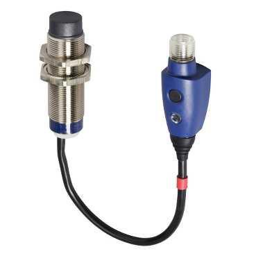 détecteur inductif XS6 cylindrique M18 Sn 9 mm connecteur M12 déporté