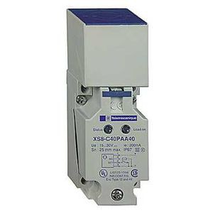 Capt. induct xs8  40x40x117 - plastique - sn  20  mm - 12..48  vcc - bornes