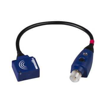 détecteur inductif XS9 plat forme E Sn 10 mm connecteur M12 déporté