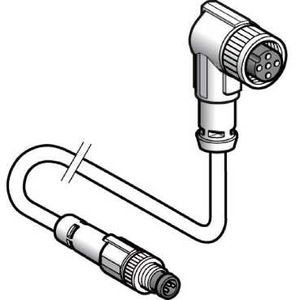 RALLONGE PUR-M8 M8-4C-1M  CONNECTEUR COUDE