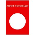 étiquette diam 22 30 x 40 mm ARRET D URGENCE