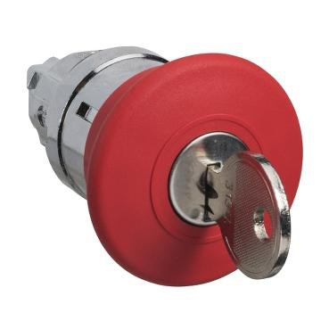 Harmony tête de coupure d'urgence Ø 40 - déverrouillage par clé - Ø22 - rouge