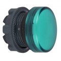 Harmony tête de voyant - Ø22 - rond - cabochon lisse vert