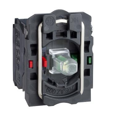 Harmony corps de bouton lumineux - Ø22 - orange LED intégrée 1O+1F